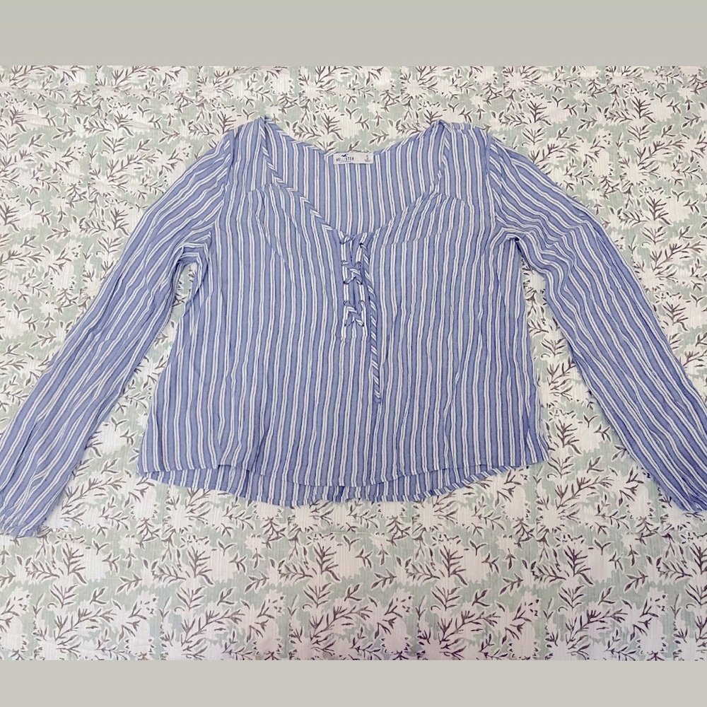 soft hollister longline blouse